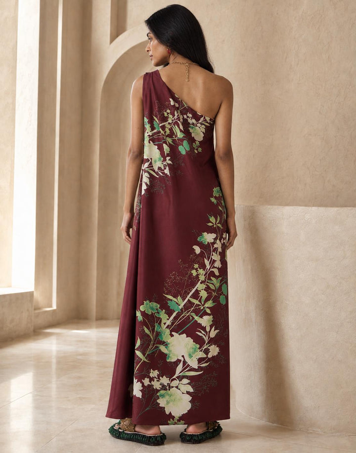 Roy Dress - Woodland Placée Burgundy