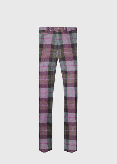 Shetland Wool Plaid Trouser - Pink/Multi