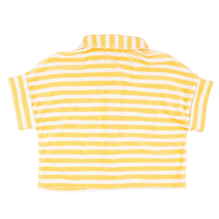 Dakota Boxy Button Down Yellow Stripe - Carnivale