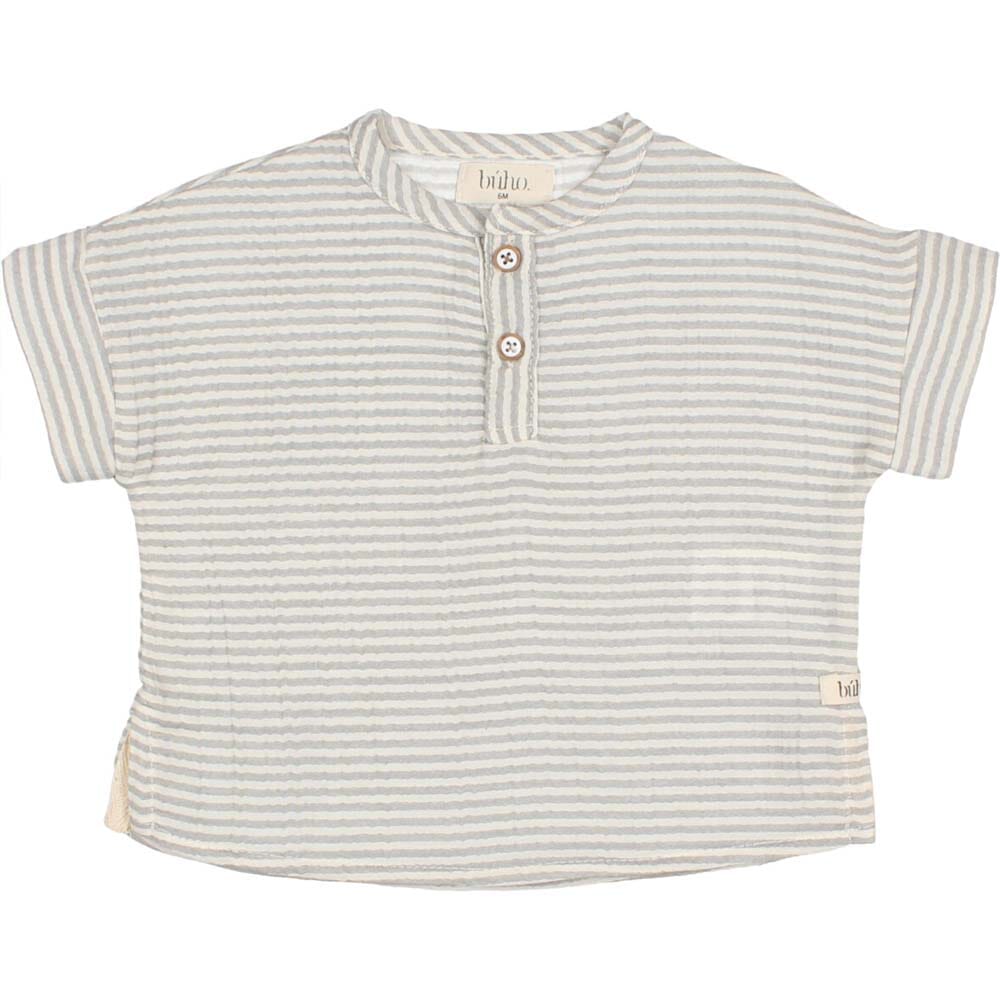 Baby Stripes Shirt - Light Grey Shirts Buho 