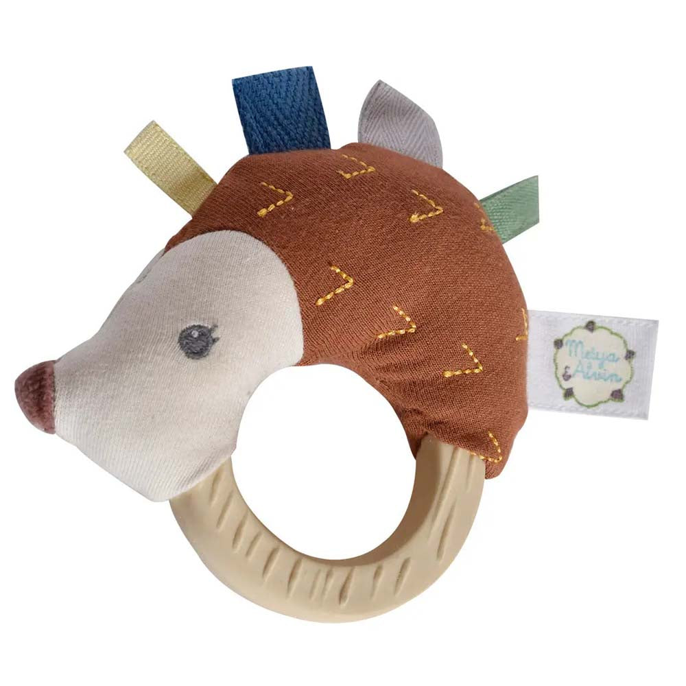 Ethan The Hedgehog - Rattle w/ Rubber Teether