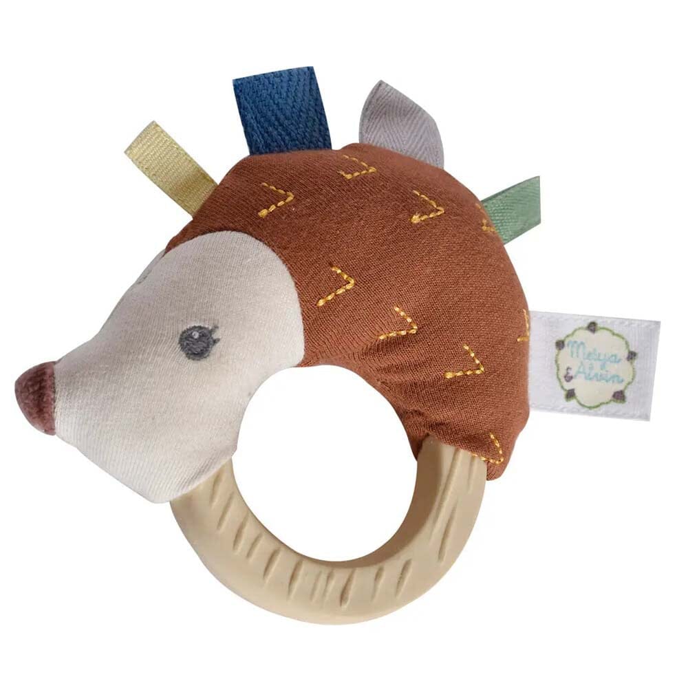 Ethan The Hedgehog - Rattle w/ Rubber Teether Rattles Tikiri Toys 