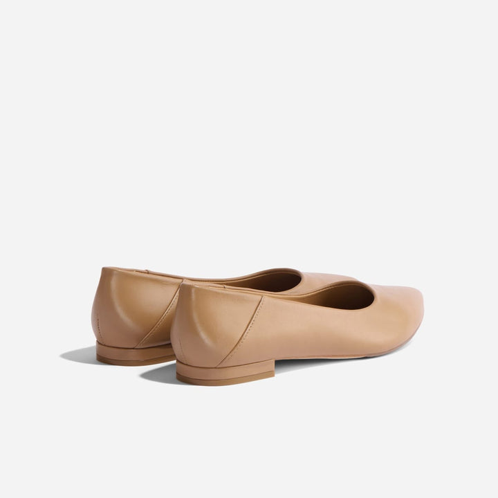 Fina Pointed Toe Flat - Almond