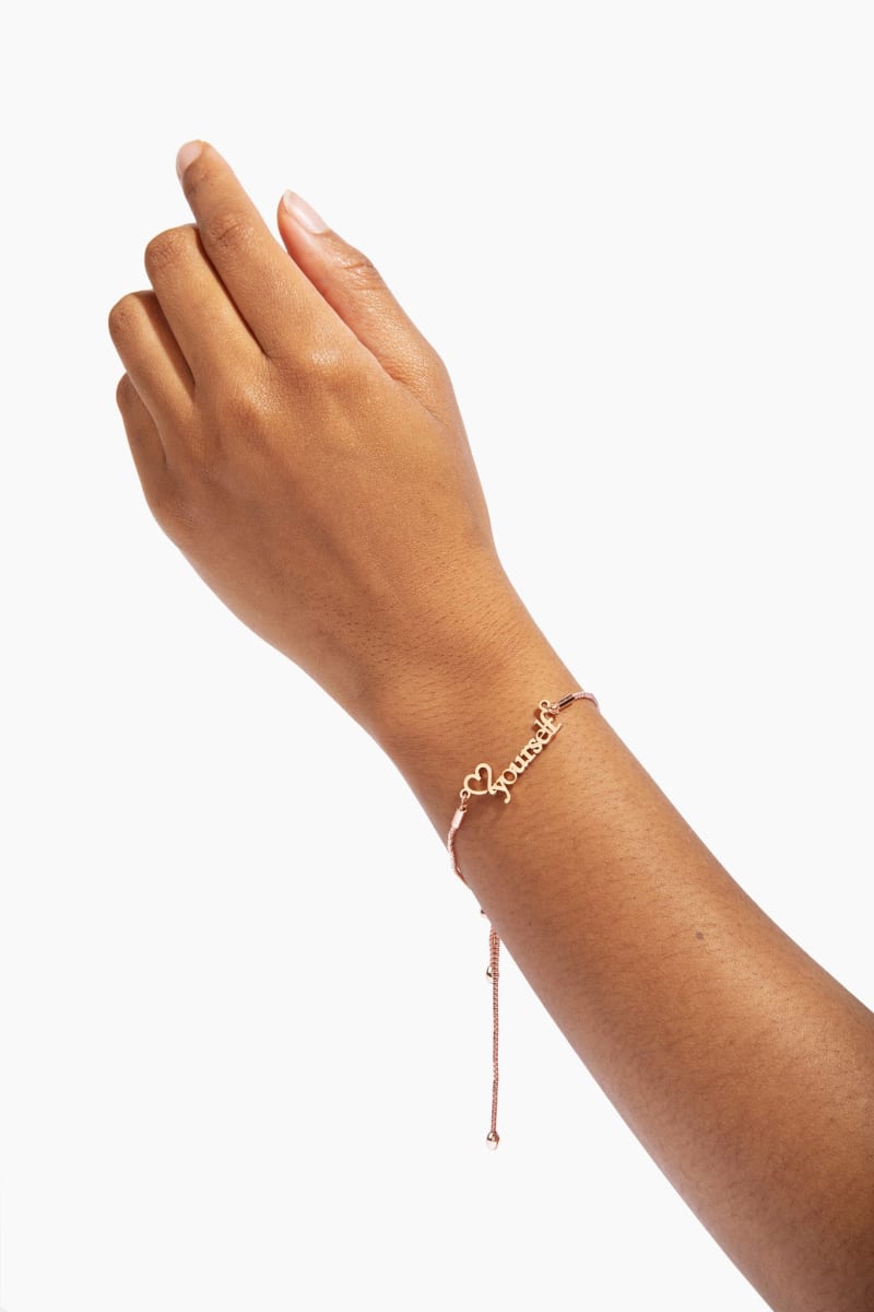 Love Yourself Bracelet - Rose Gold