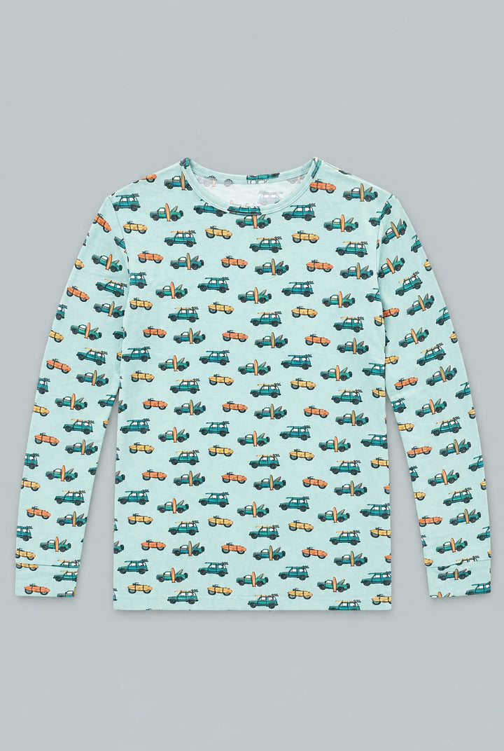 Surfing Beach Big Kid Pajama - Check The Surf