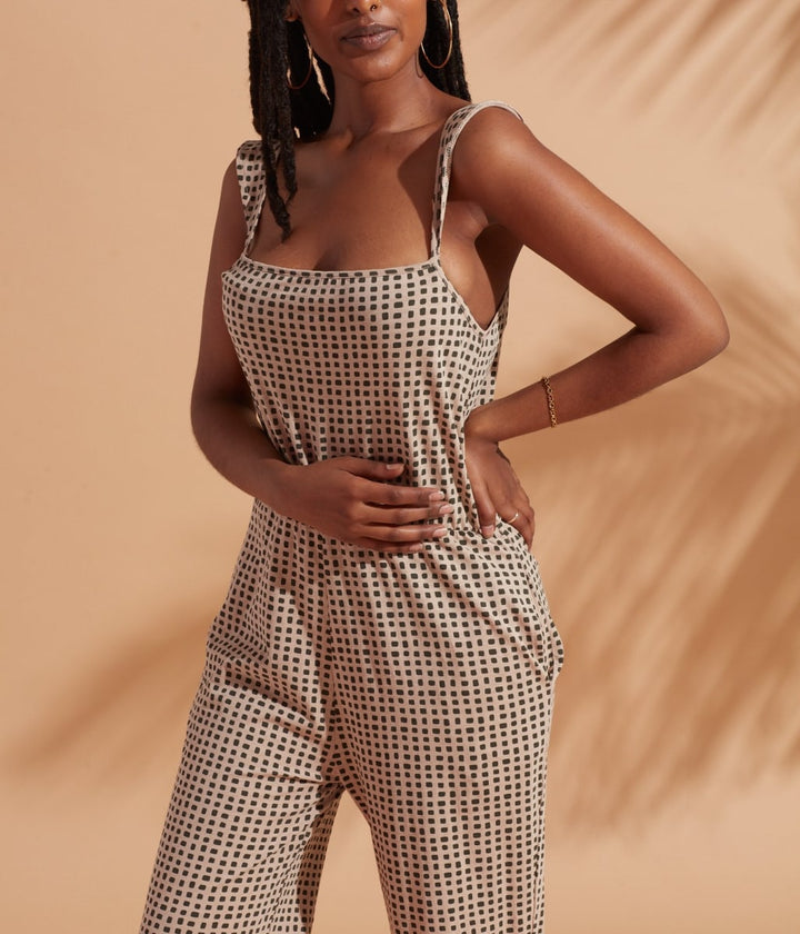 Archie Jumpsuit - Taupe