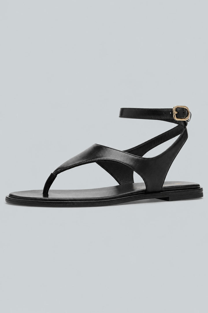 Marley Leather Sandals - Black