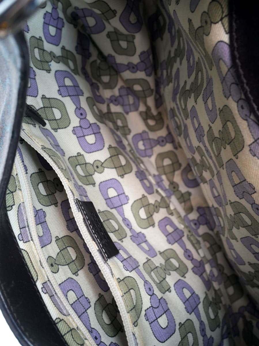 Pre-Owned Gucci GG Nylon Hobo Shoulder Bag - Brown