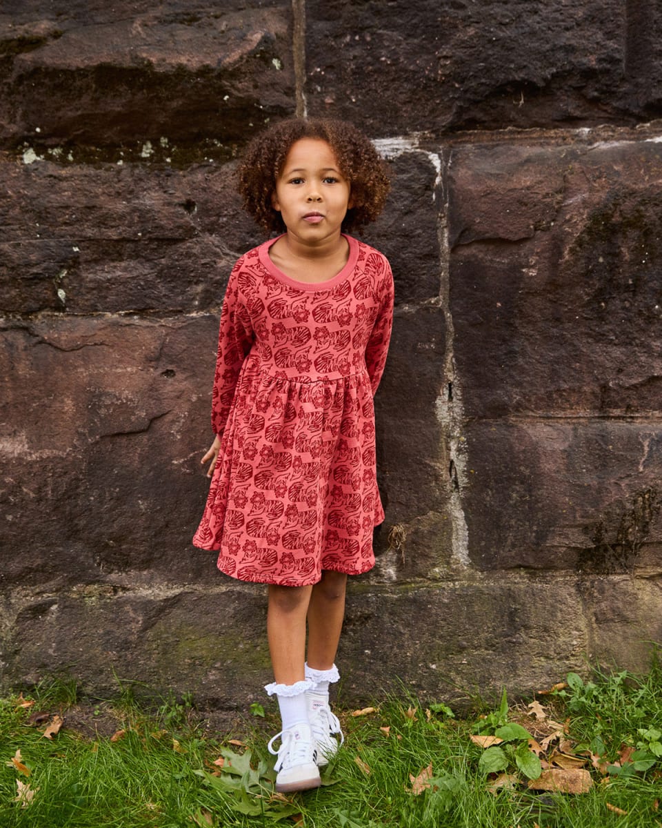 Sweatshirt Dress - Tiger Spice