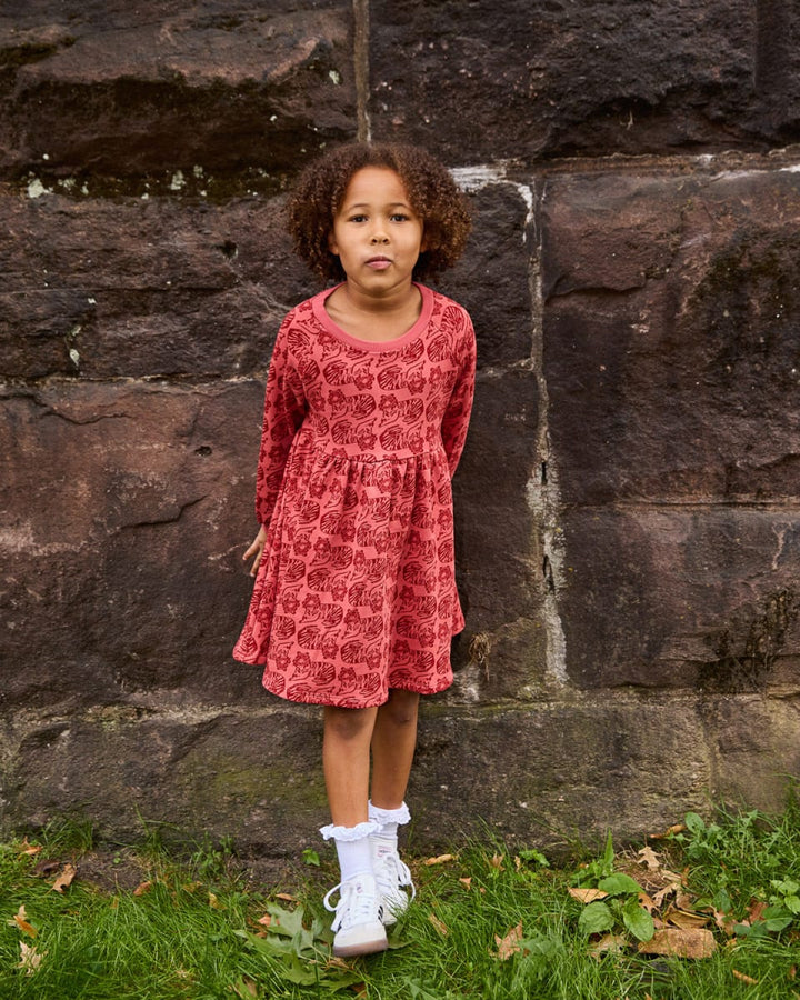 Sweatshirt Dress - Tiger Spice