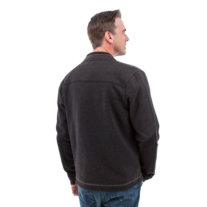 Waylen Organic Cotton Fleece Jacket - Black Iris