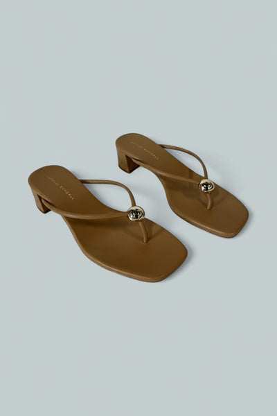 Odessa Heeled Sandal - Brown