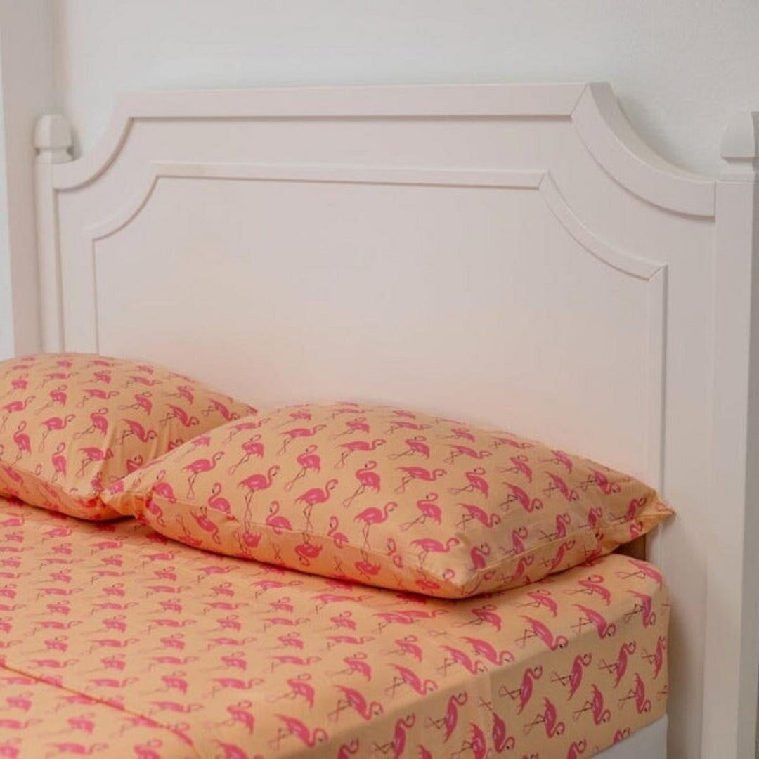 Flat Sheet Twin - Flamingo Peach