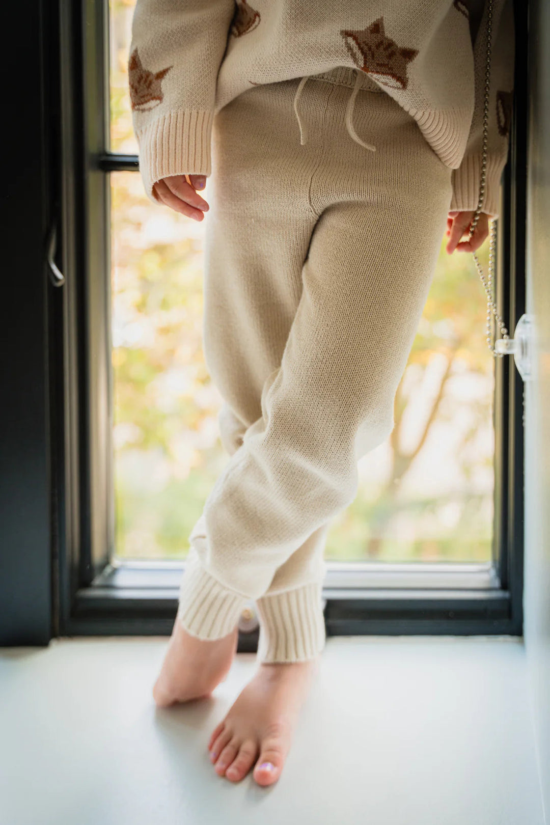 Pima Cotton Knit Jogger - Oatmeal