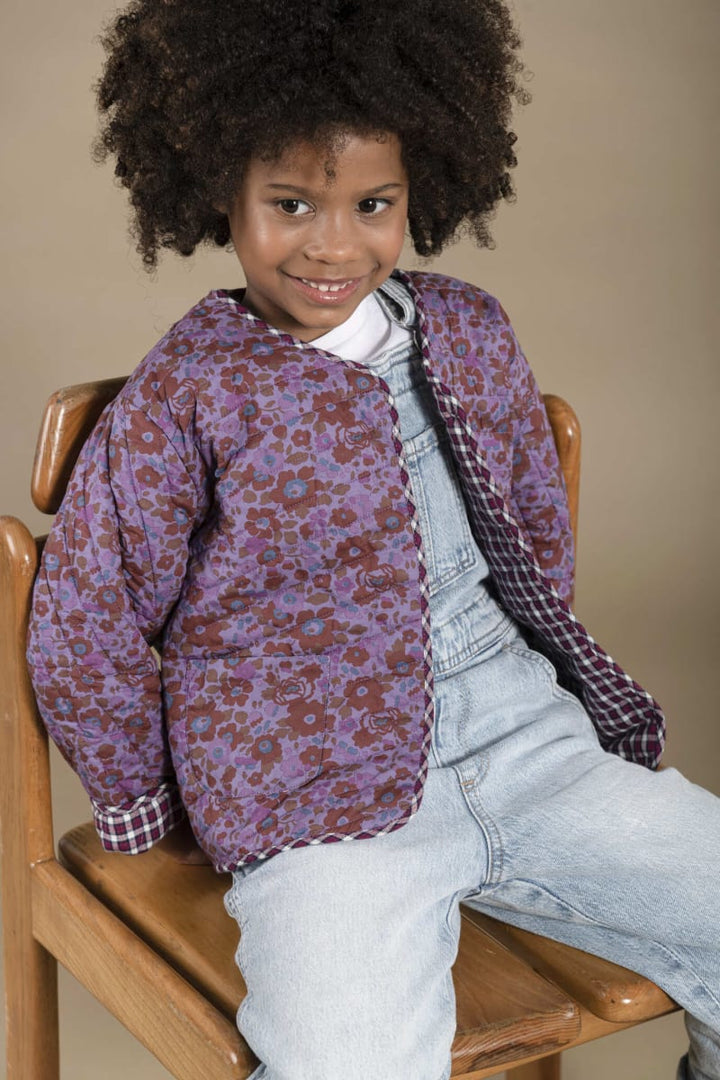 Purple Liberty Quilted Children's Jacket