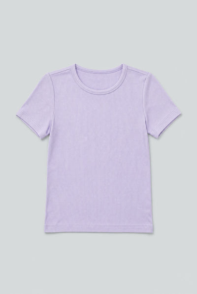Ribbed Tee - Purple
