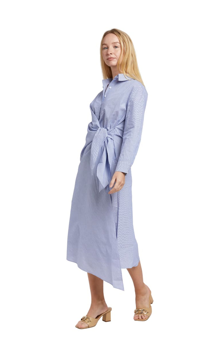 Samantha Dress - Blue Stripe