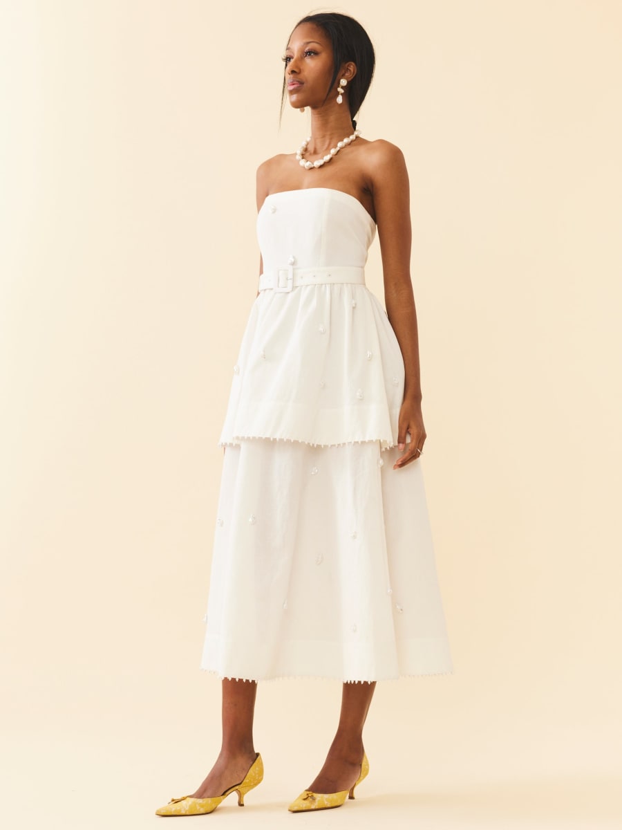 Daisy Dress - Pearly White