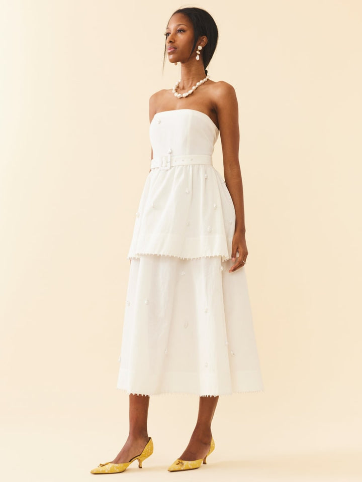Daisy Dress - Pearly White