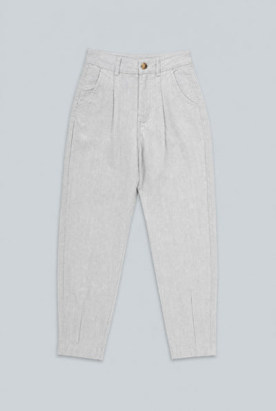 Leighton Pleated Denim Pants - Blue