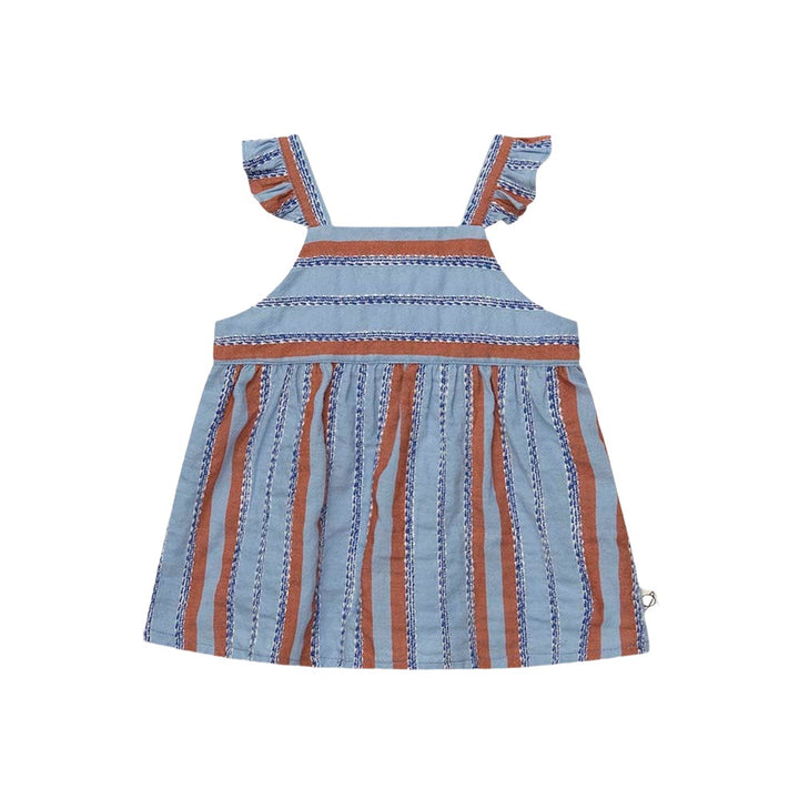 Striped Denim Baby Dress - Unique Dresses + Skirts My Little Cozmo 