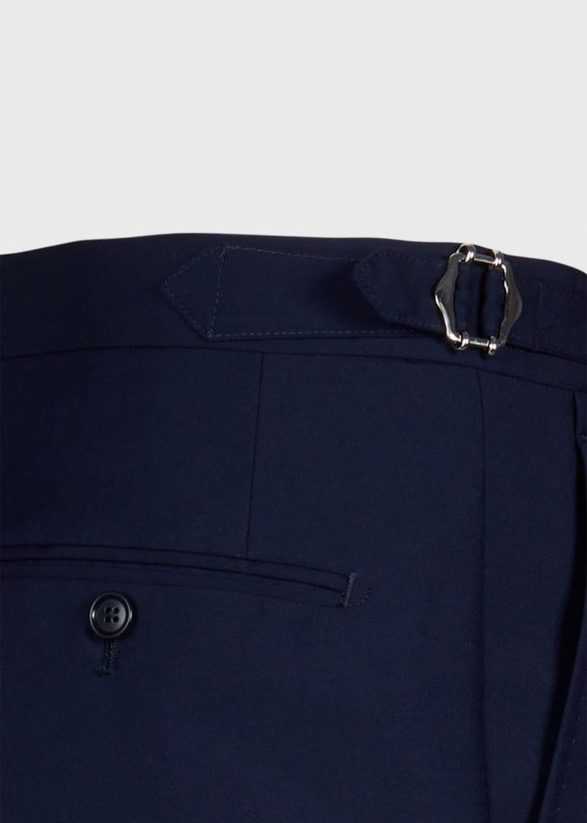 Phineas Cole Lightweight Wool Double Breasted Suit - Navy