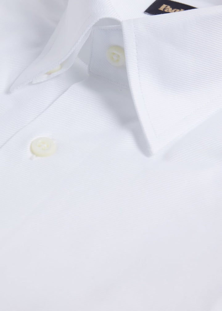 Classic Cotton Twill Sport Shirt - White