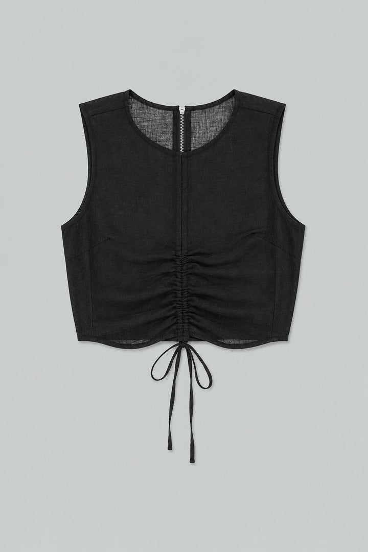 Cinched Top - Black