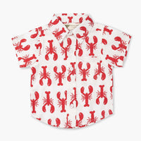 Short Sleeve Oxford Shirt - Lobster Tales