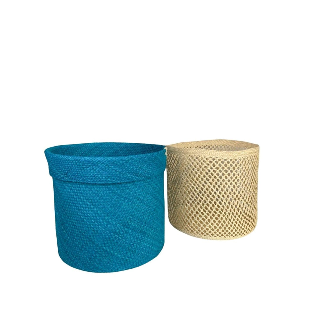 Two-In-One Woven Basket - Blue
