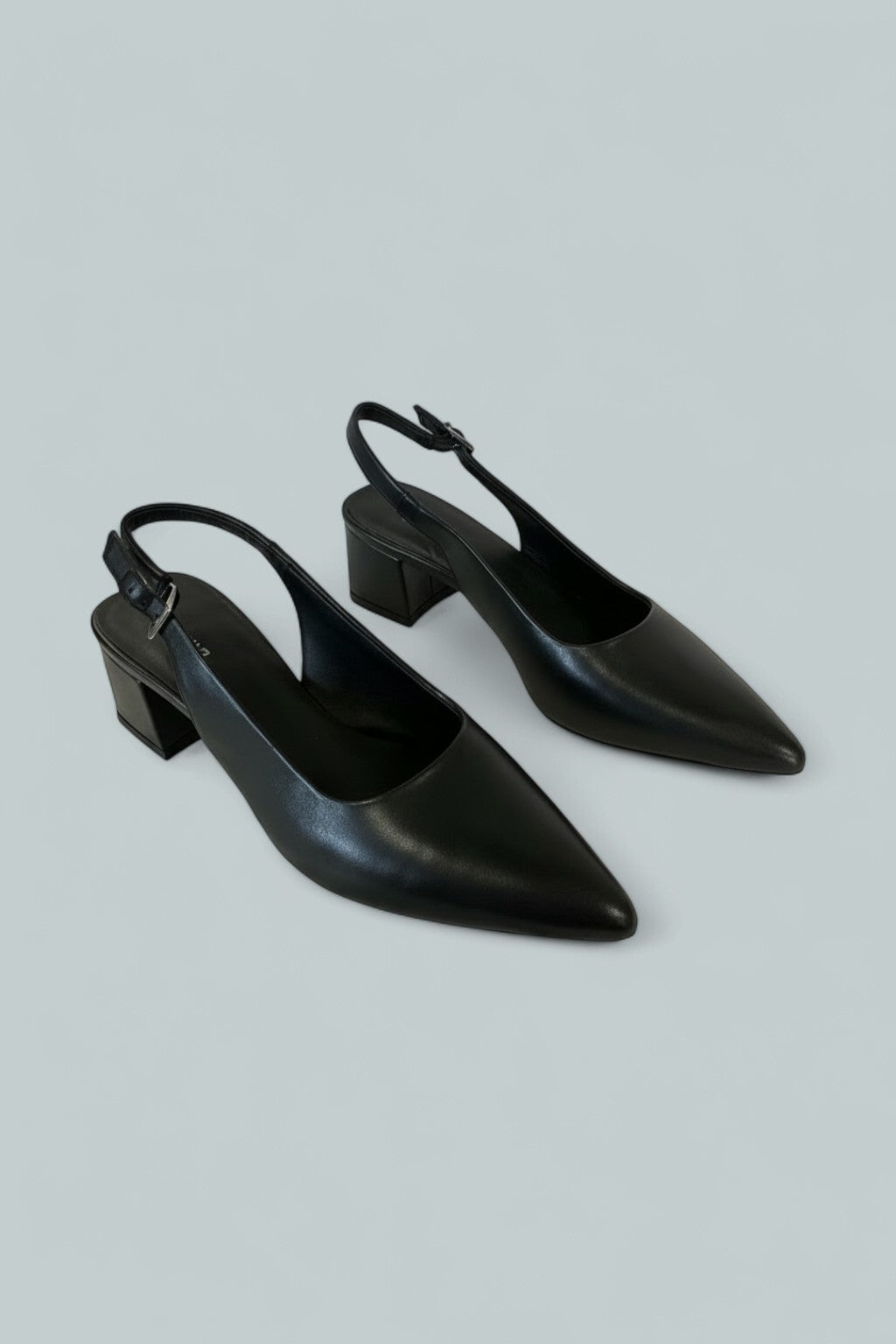 Women's Marta Leather Slingback Pumps - Black
