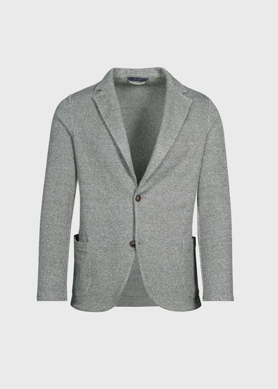 Linen & Cotton Sweater Jacket - Sage