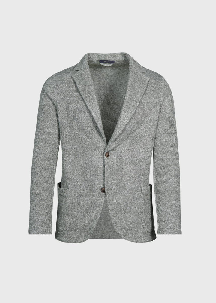Linen & Cotton Sweater Jacket - Sage