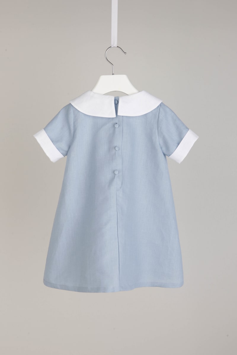 Lavinia - White & Light Blue