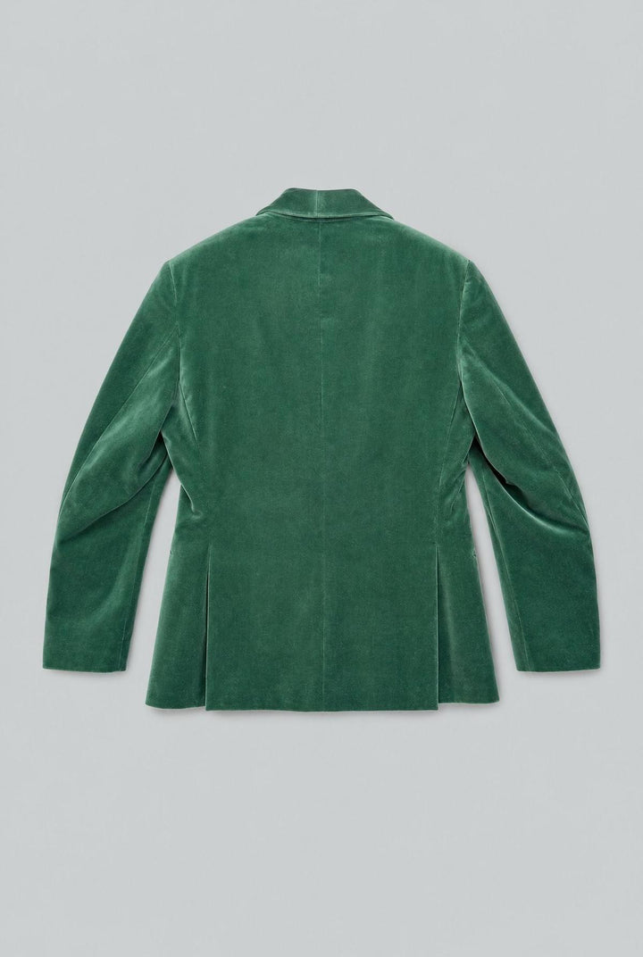Velvet 1 Button Shawl Philip Jacket - Bottle Green