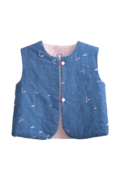 Reversible Kids Vest - Pomme Atlantique