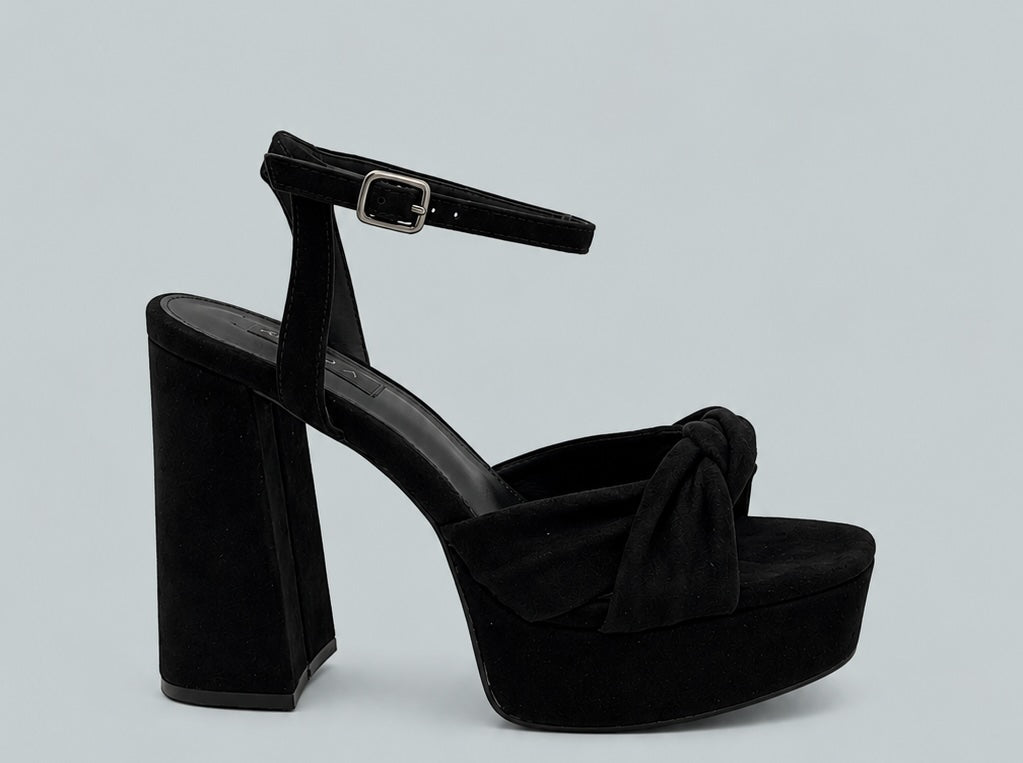 Pasha Sandals - Black Suede