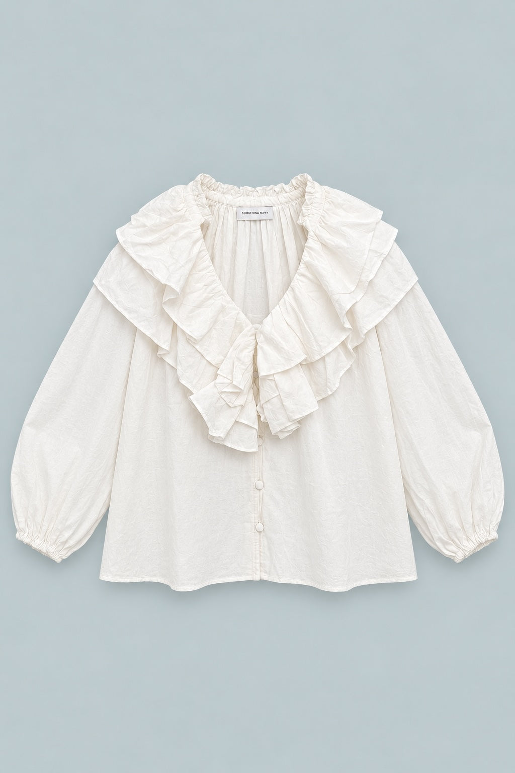 Ruffle Top - White