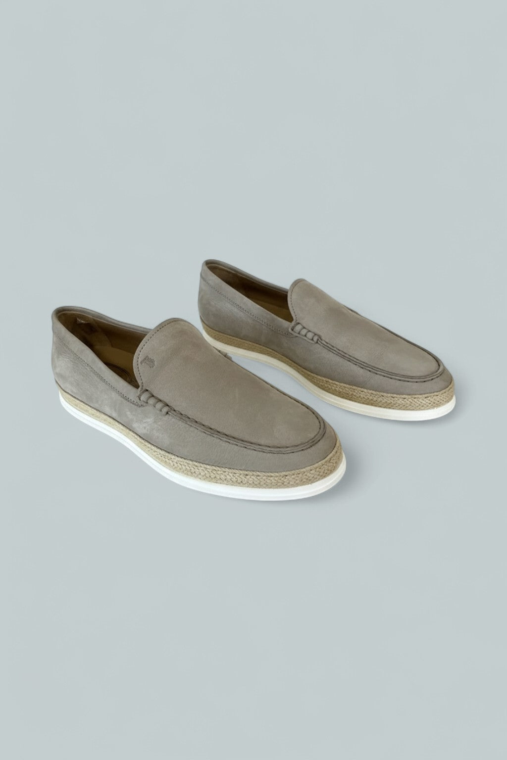 Men's Nuova Pantofola Gommini Driver Loafers - Grey
