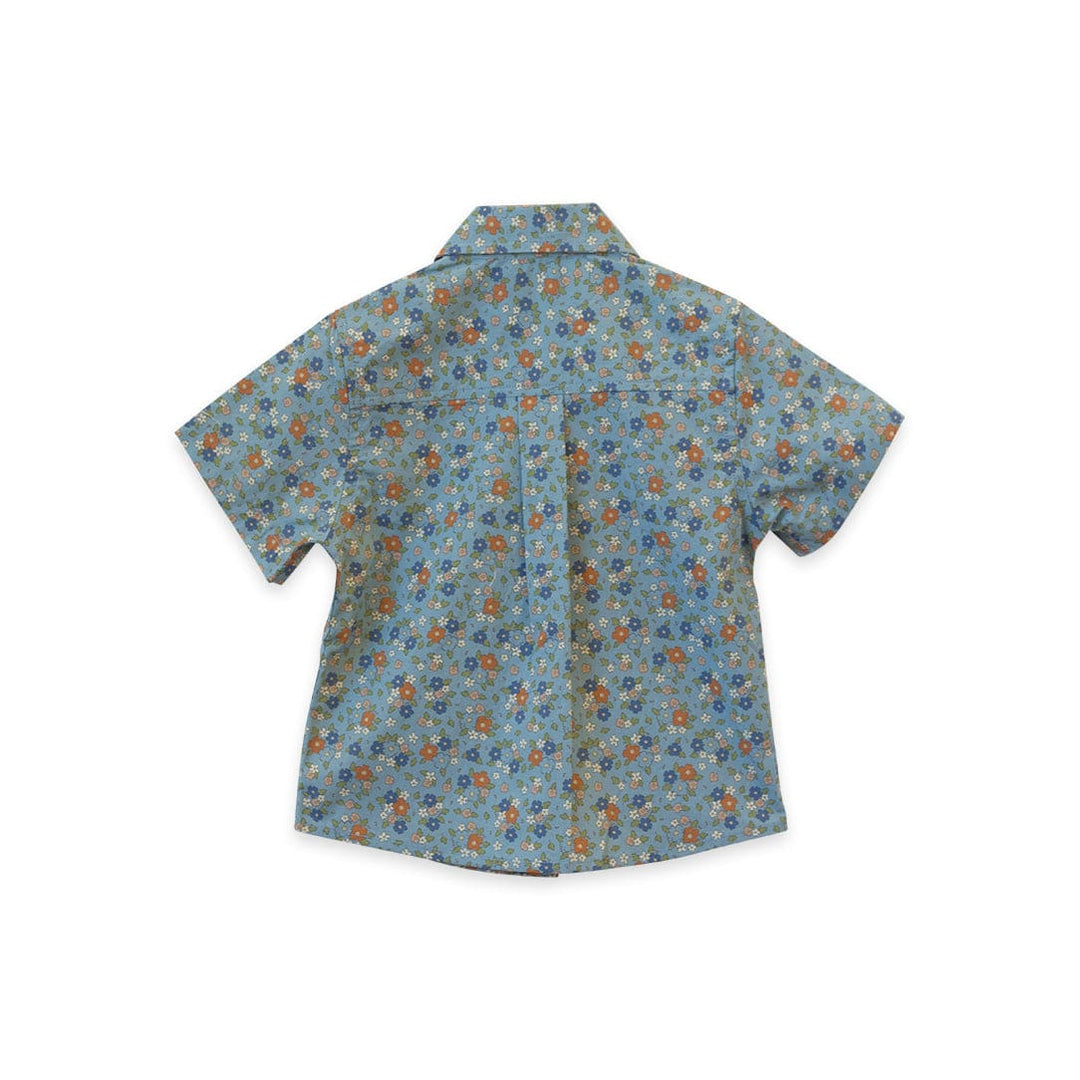 Boys Collar Shirt - Cottage Floral