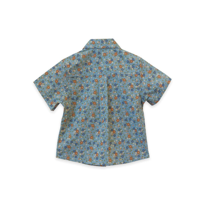 Boys Collar Shirt - Cottage Floral