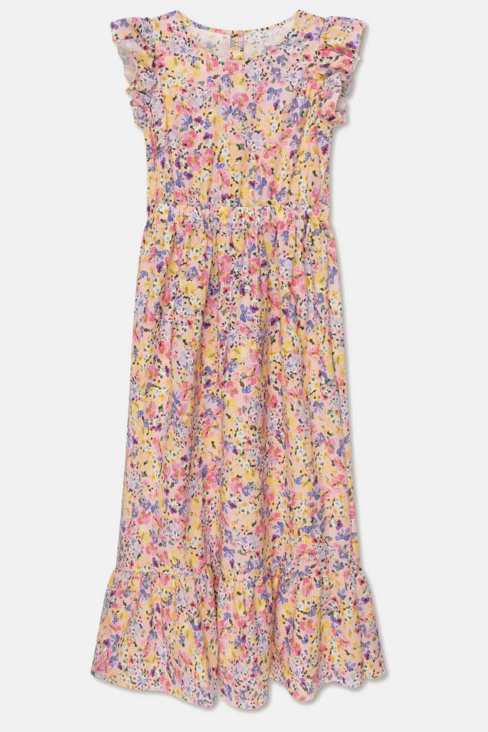 Seersucker floral woman dress - Unique