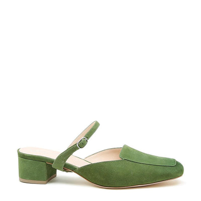 Moss Loafer + Twiggy Strap - Green