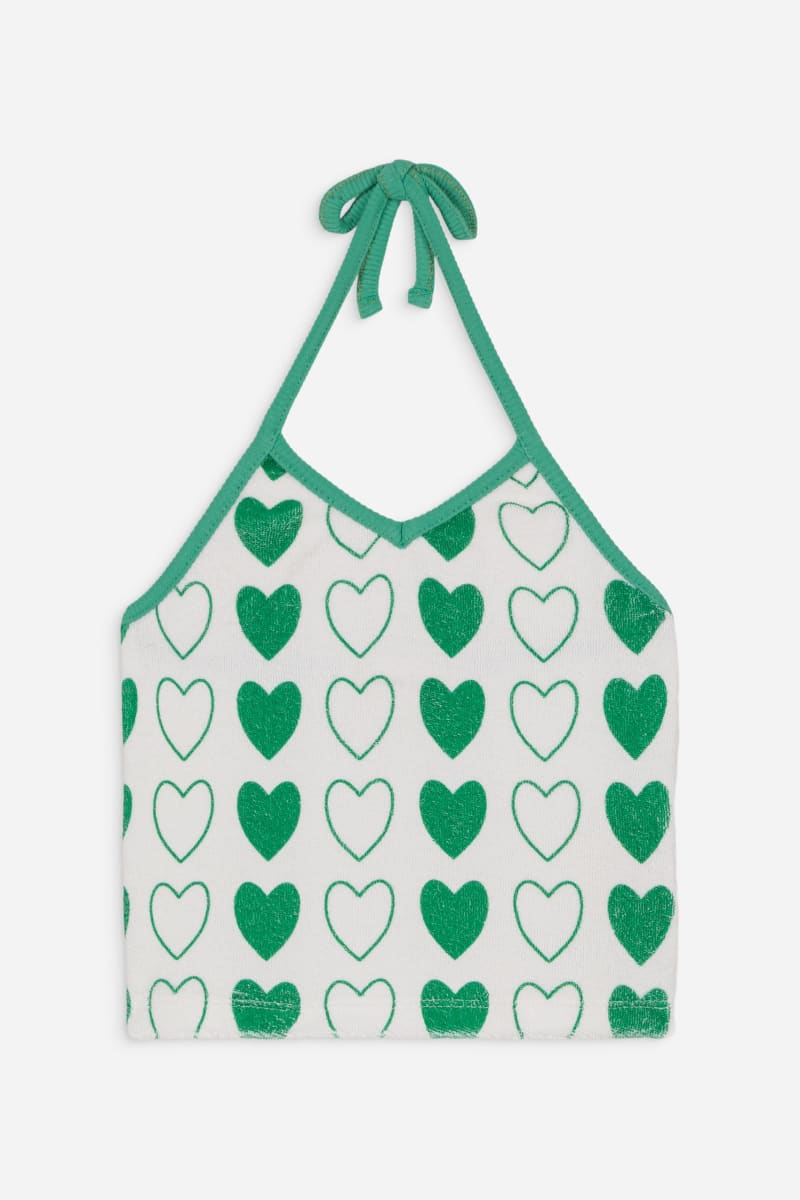 Top Angele - Green Hearts