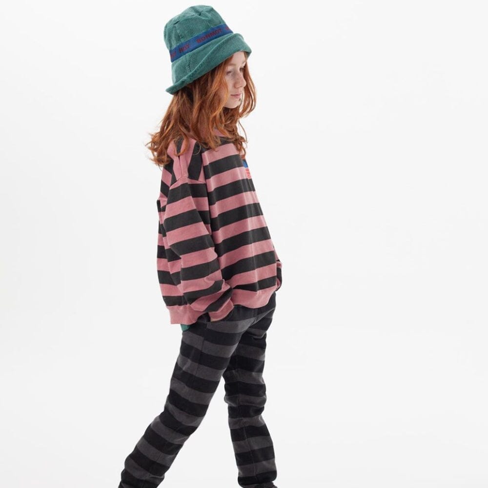 Fleece Trouser Wide Stripes - Good Night Sweatpants BonMot 