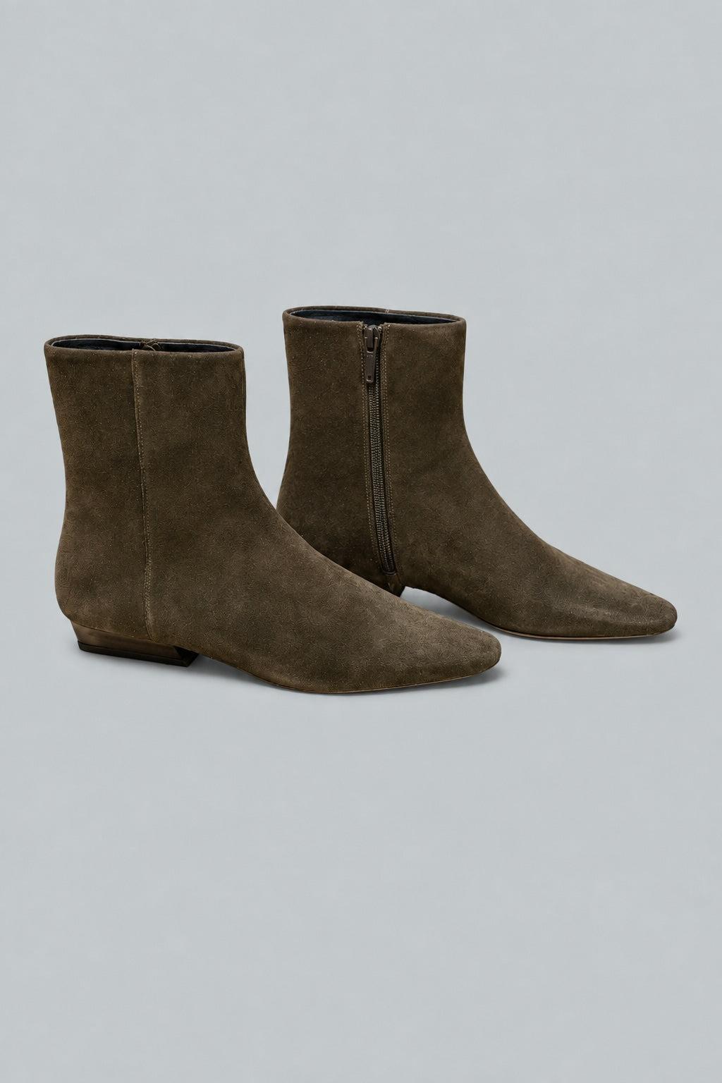 Women's Wally Flat Ankle Boots - Truffle