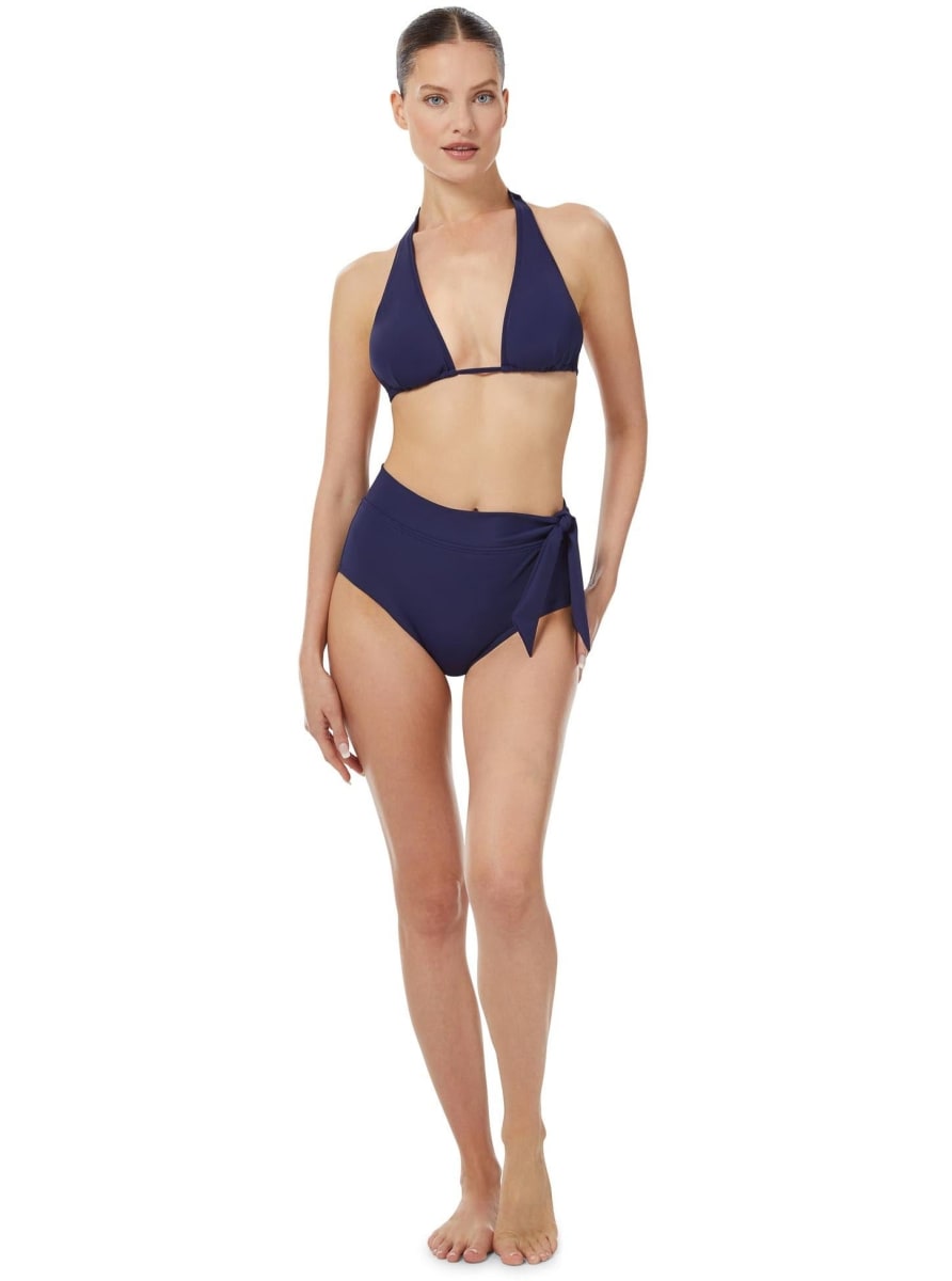 Allison Top Satin - Navy