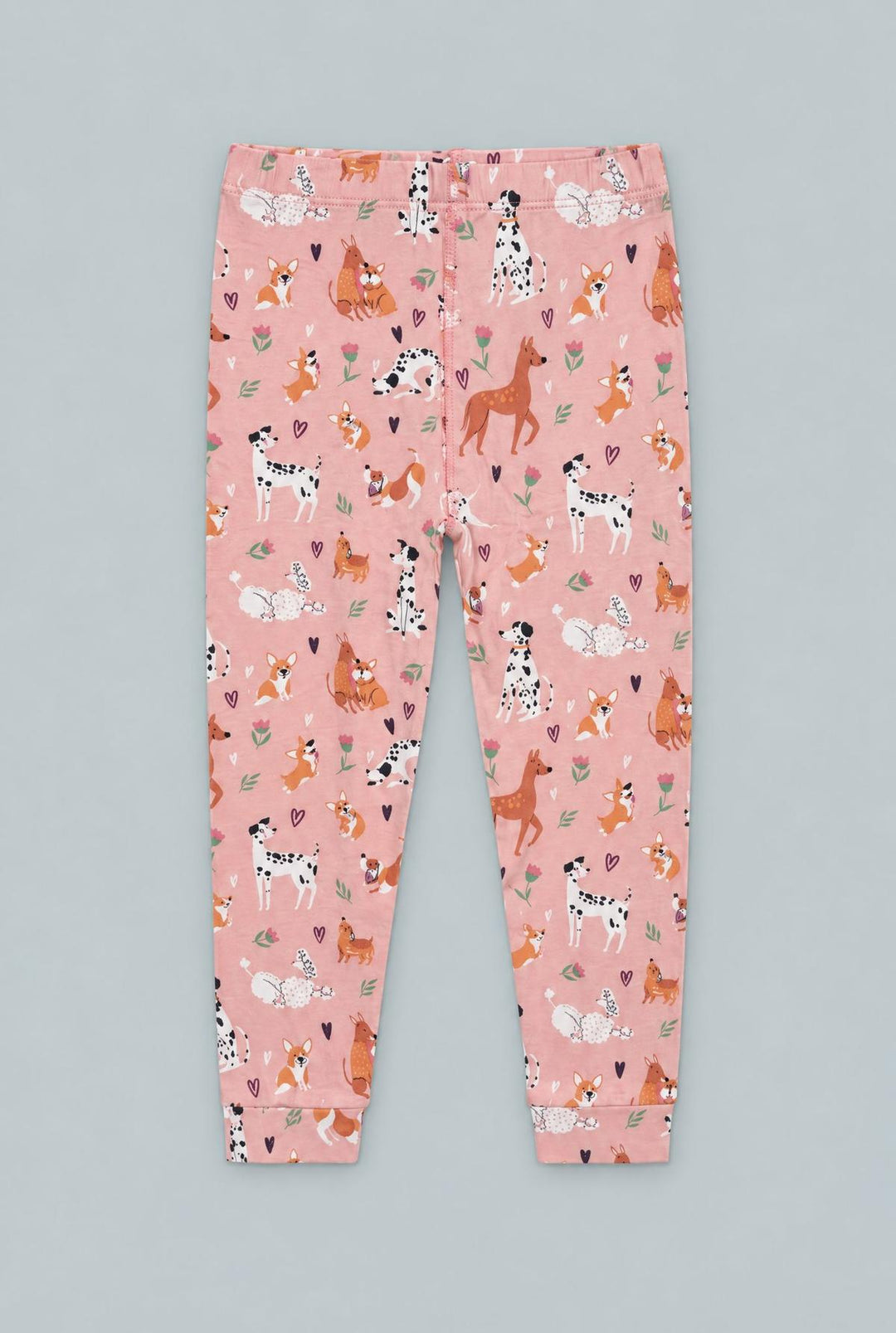 Dalmatian Poodle Puppy Big Kid Pajama Set - Puppy Love
