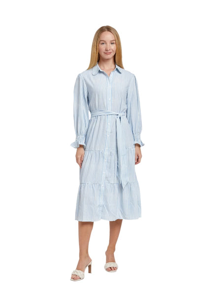 Alice Dress - Blue Stripe