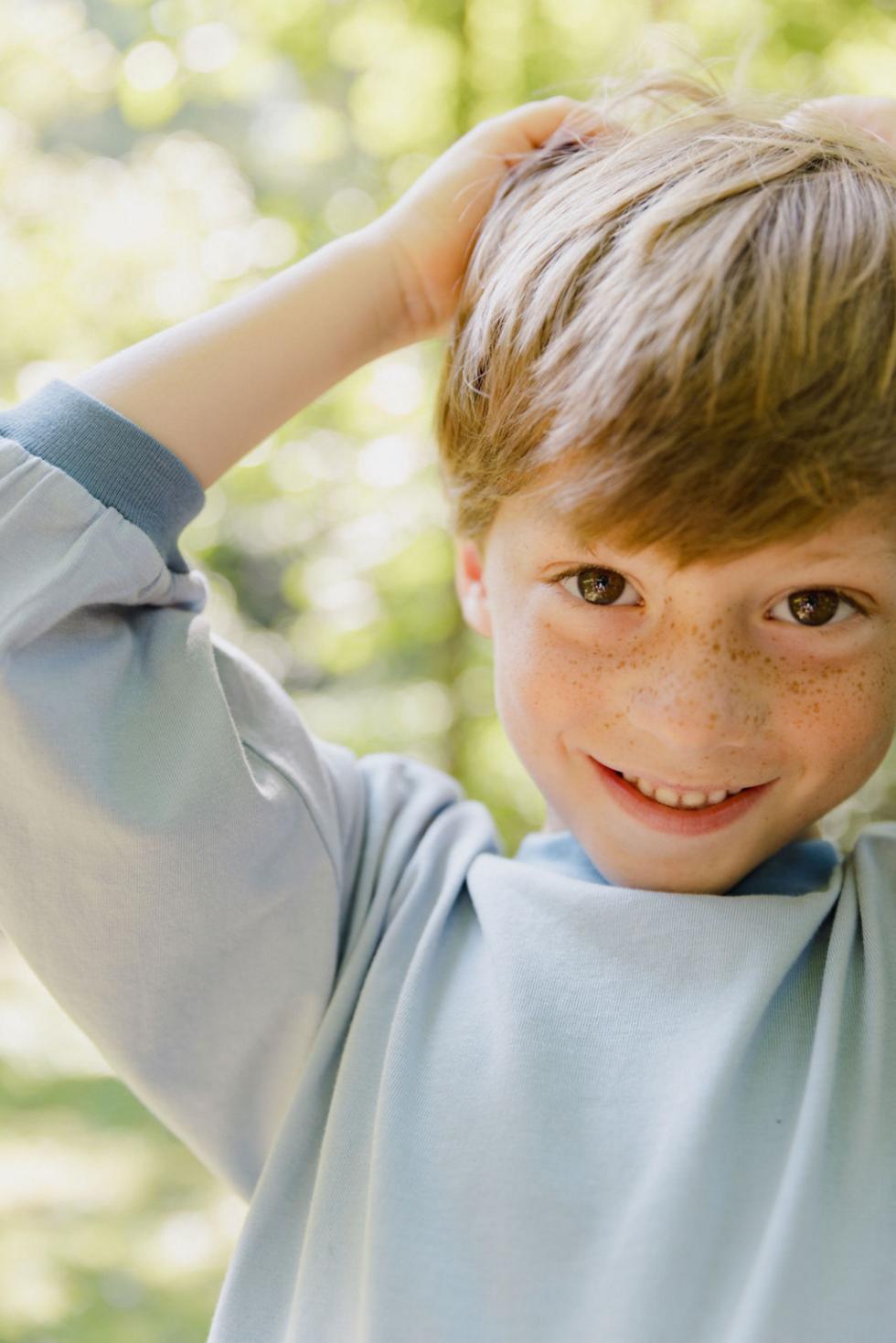 Beckham Tee in Blue on Blue